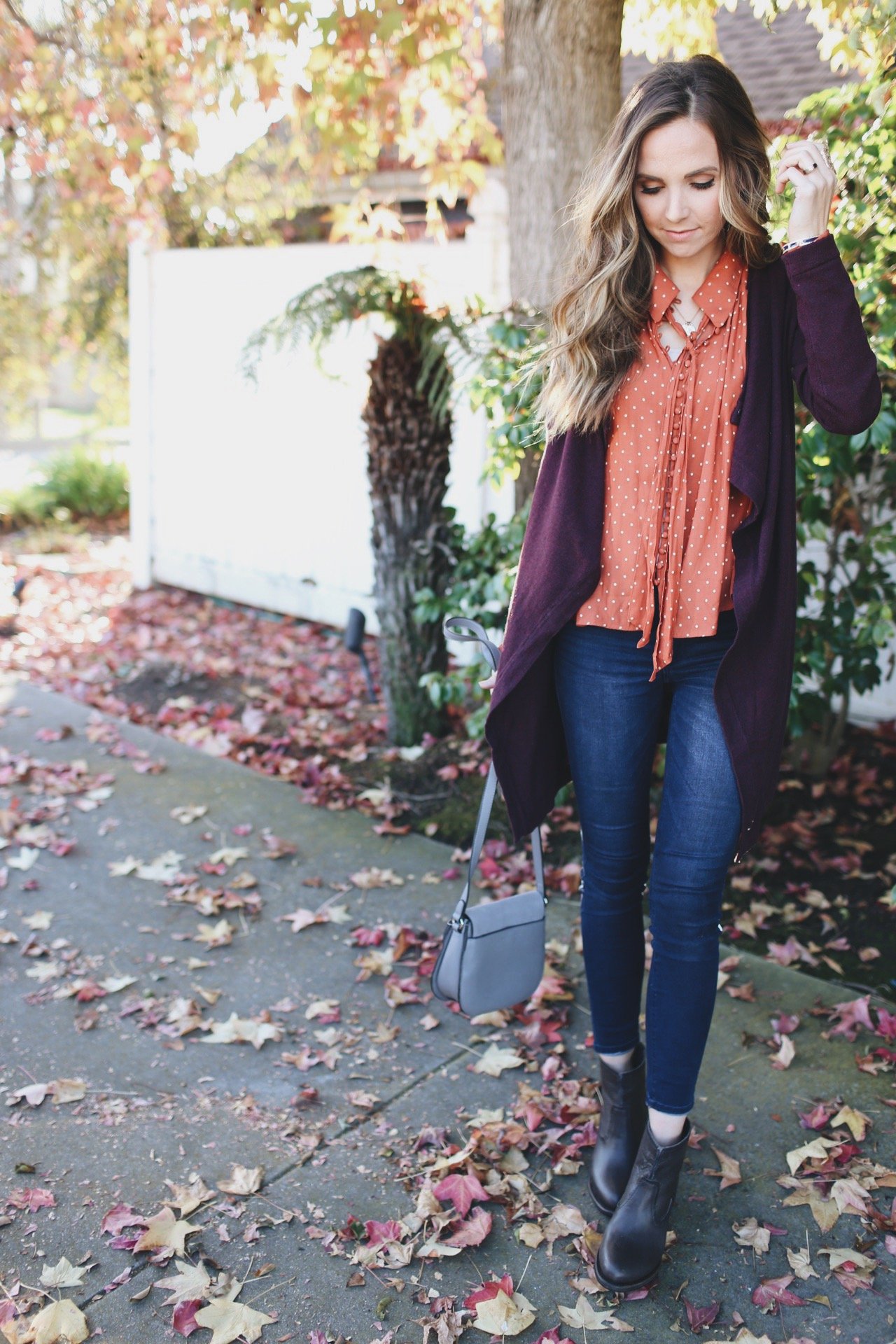 burgundy and orange