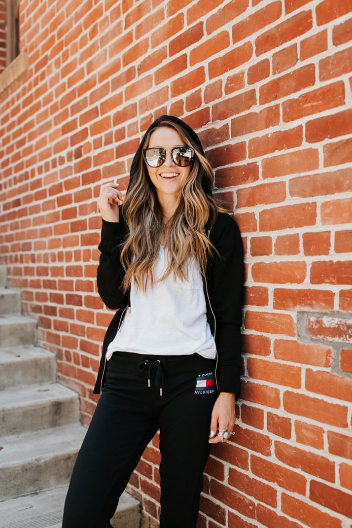 this cozy sweatsuit is perfect for a casual day