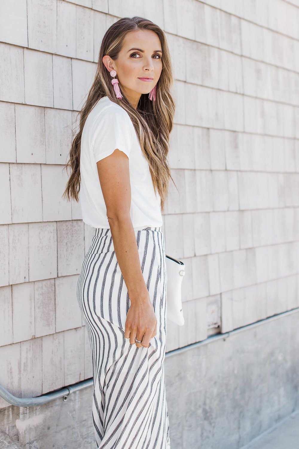 Merrick's Art Striped Midi Skirt