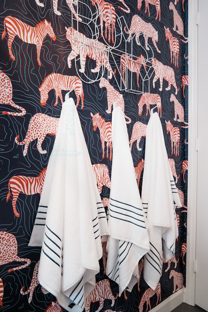 Merrick's Art Striped Bath Towels