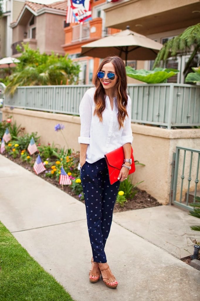 Merrick's Art | White Shirt and Blue Pants