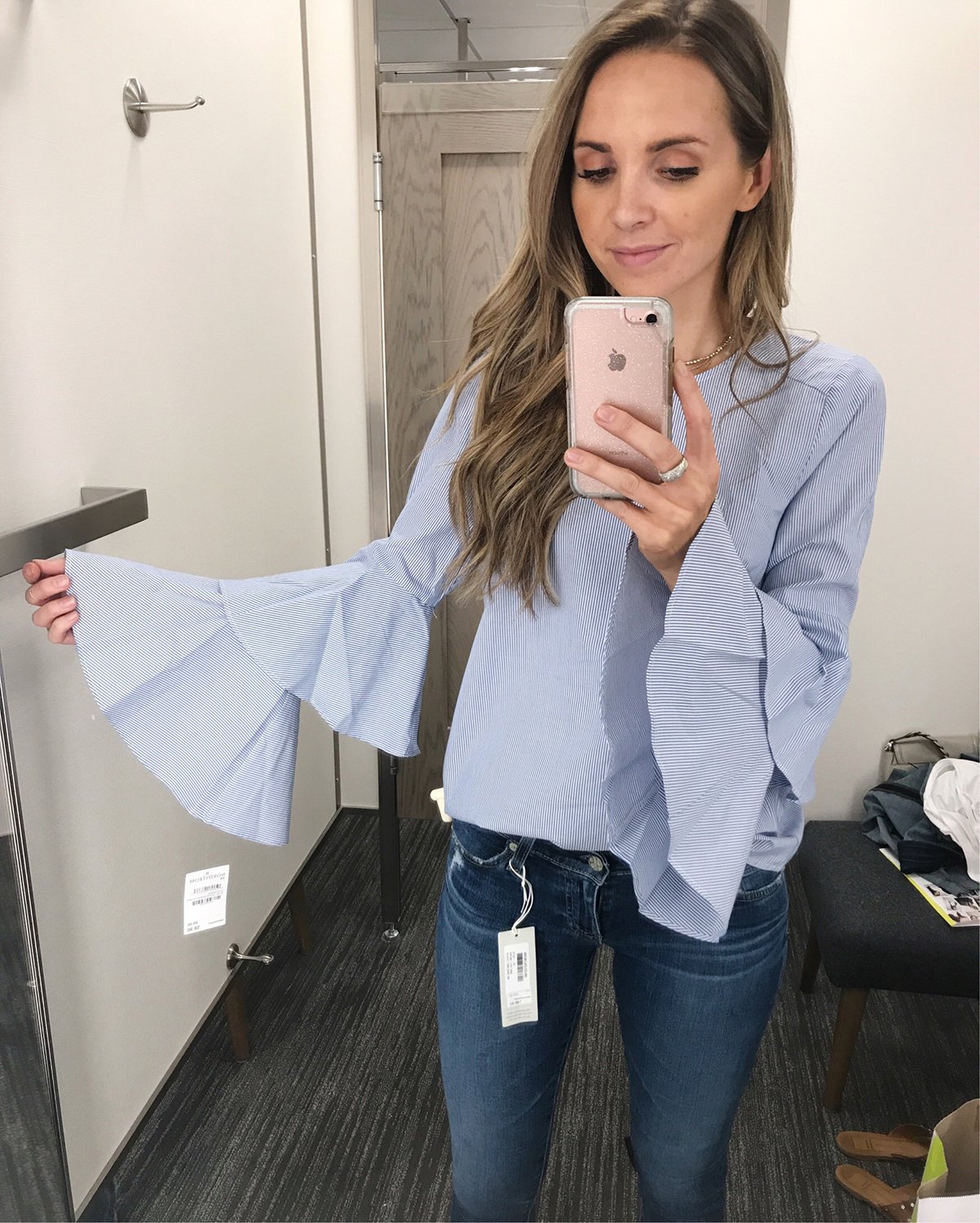 merricksort.com | blue bell sleeve top