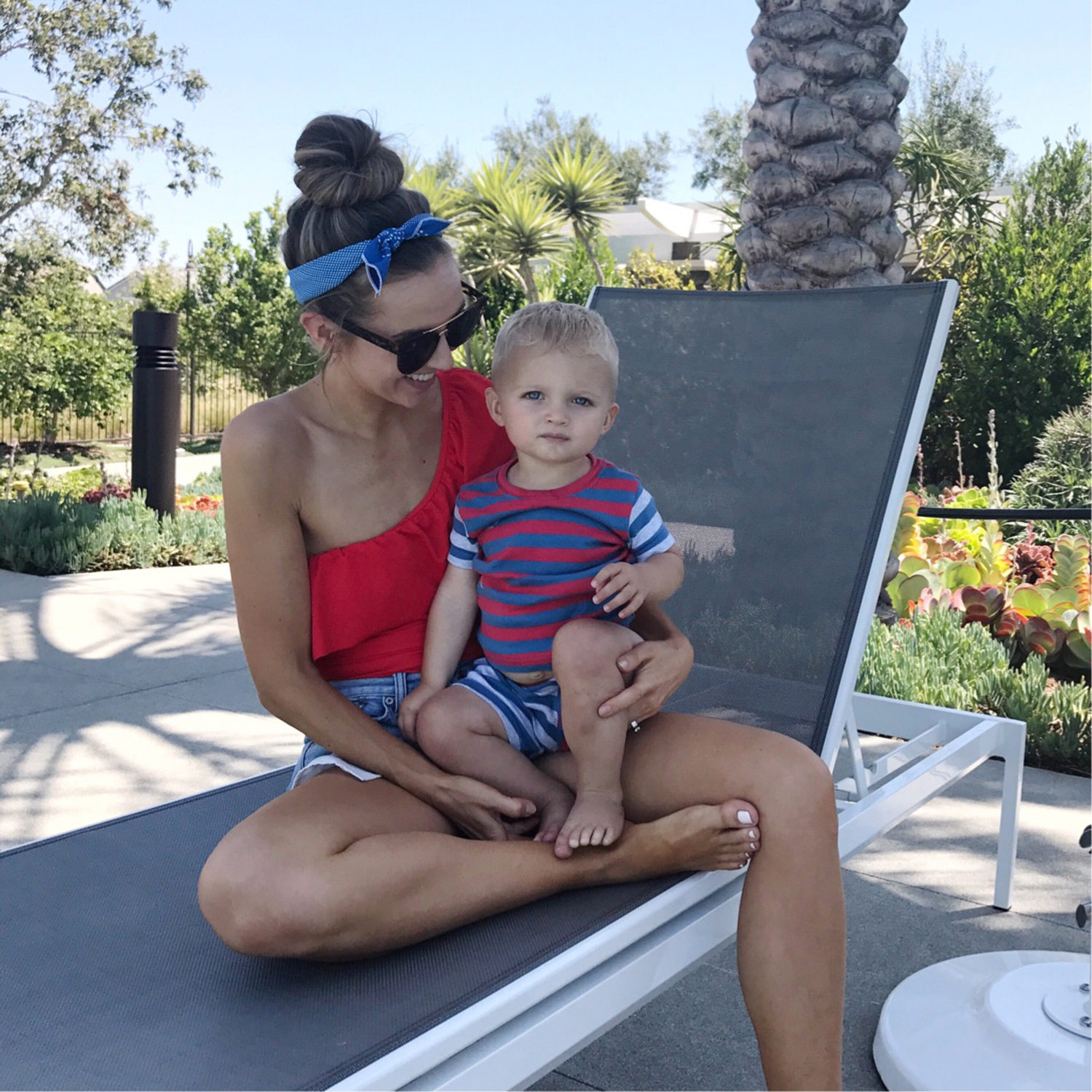 merricksort.com | Red One-Shoulder Swimsuit