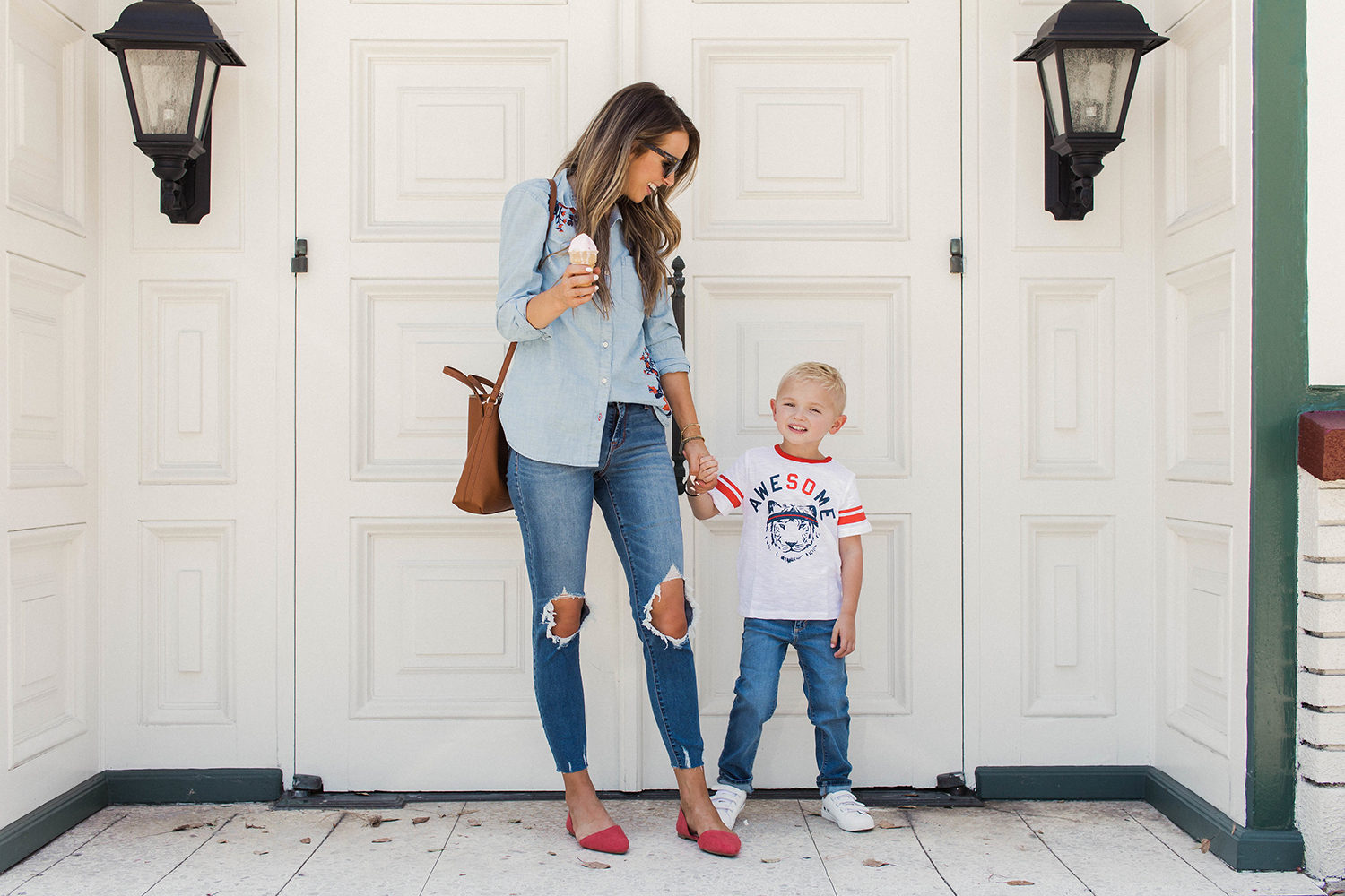 merricksat.com | denim on denim momiform