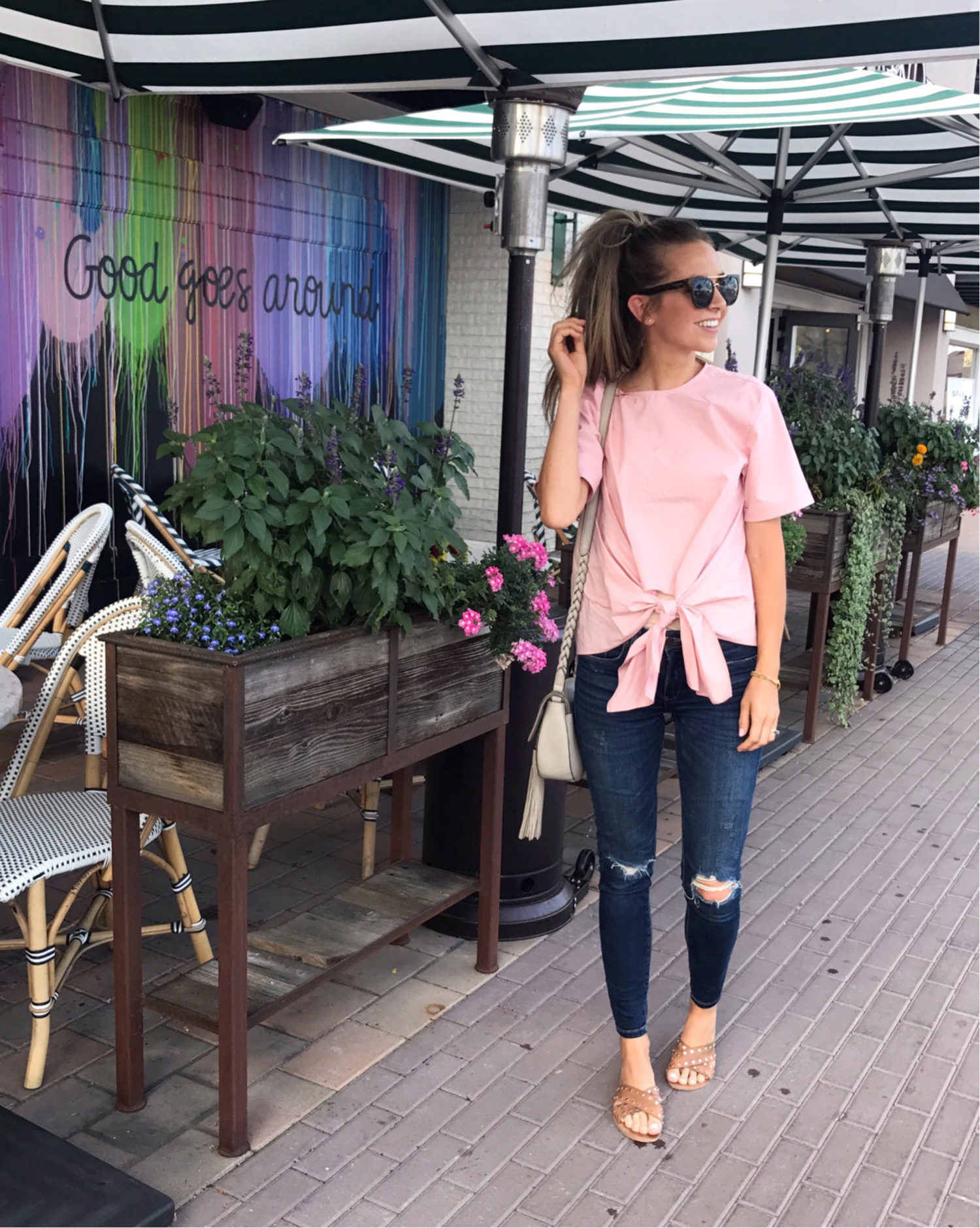 merricksort.com | pink bow front tee