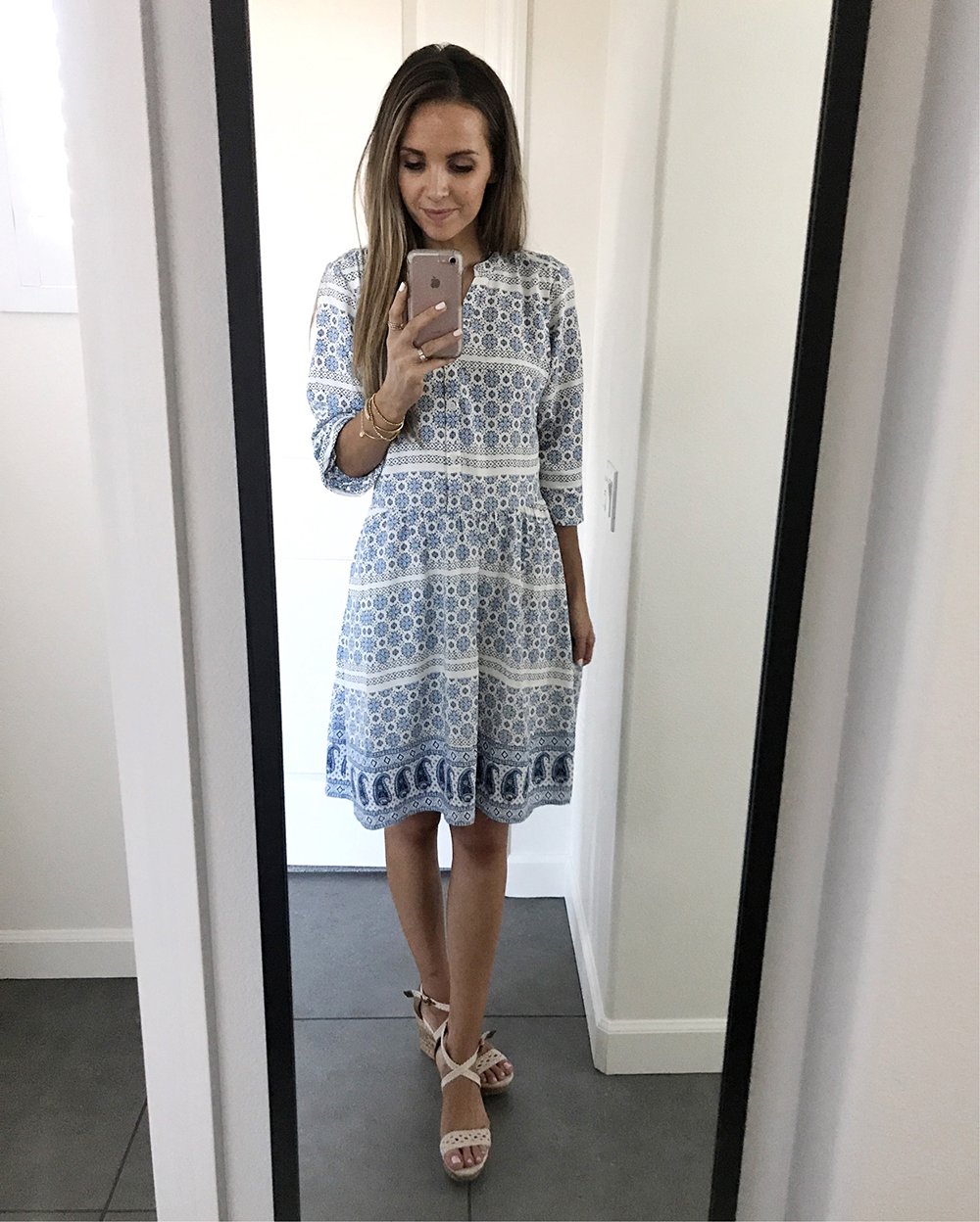merricksort.com | blue and white dress