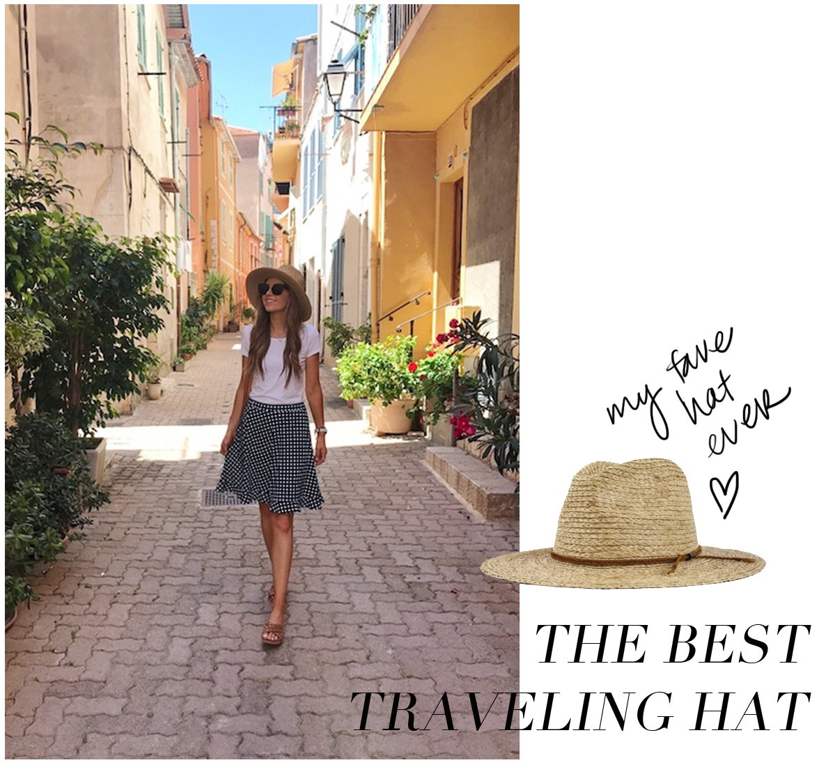 My favorite Brixton Straw hat was an essential for our travel through the French Riviera and Amalfi Coast | merricksort.com