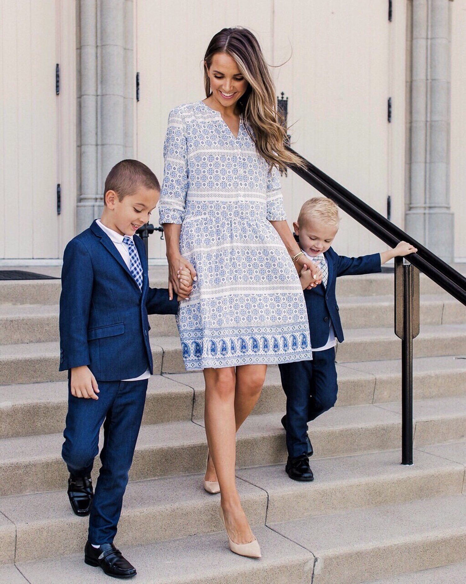 blue print dress | merricksort.com