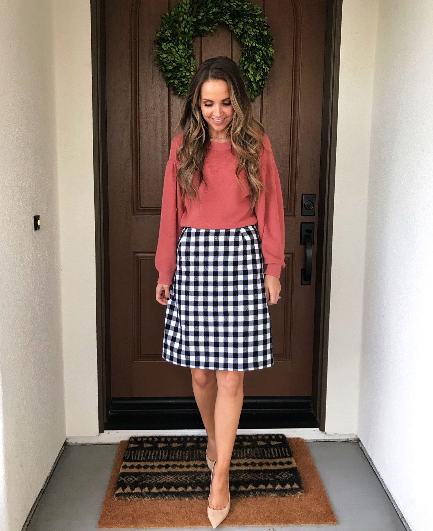 buffalo plaid skirt | merricksort.com