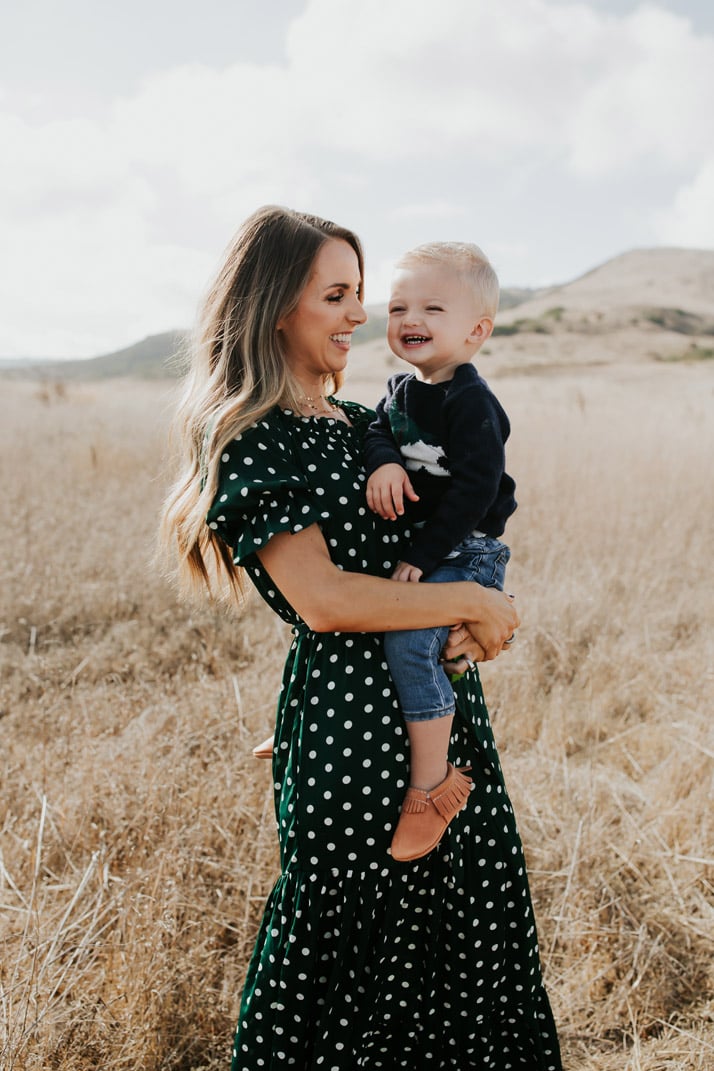 polka dot dress