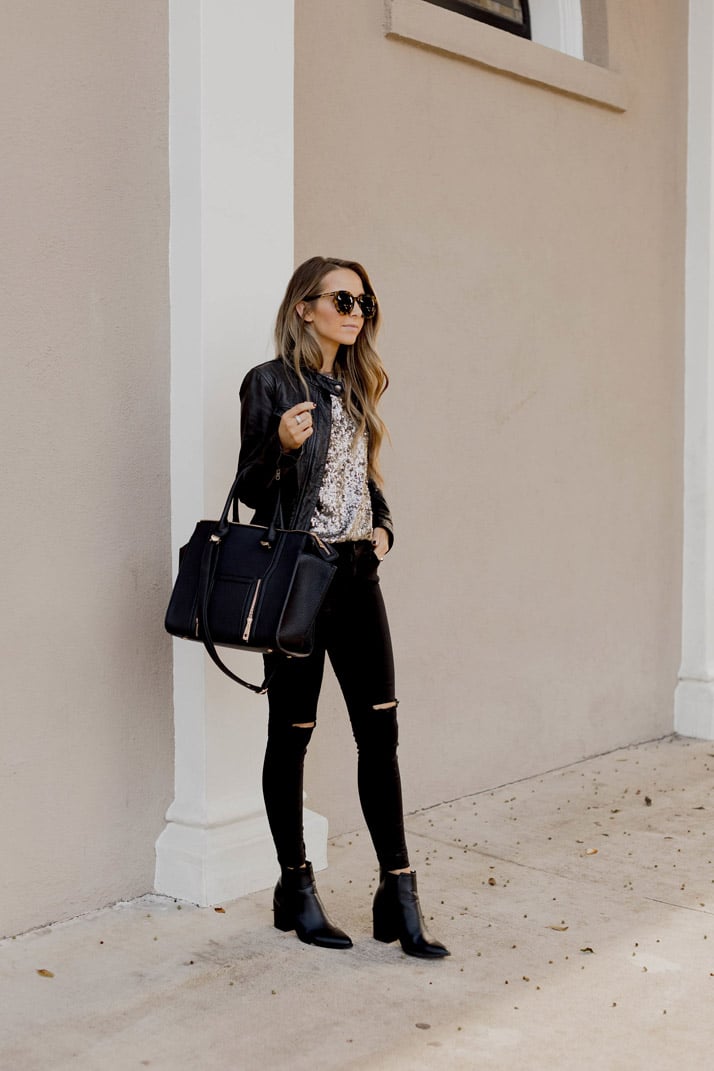 black jeans and black boots