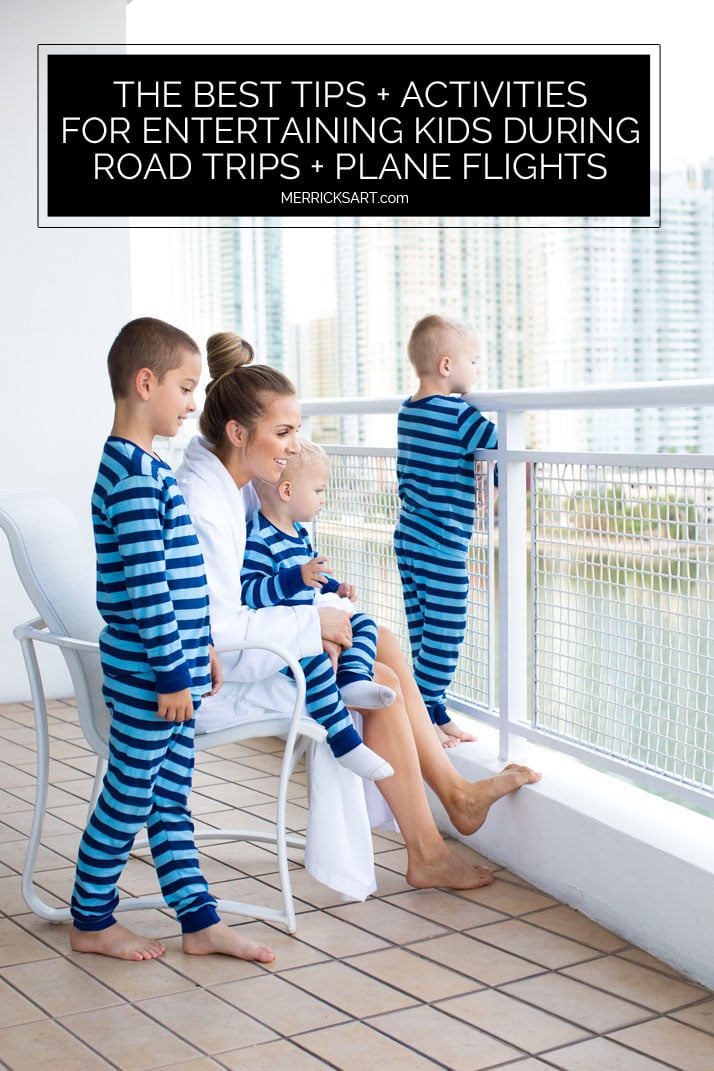 how to entertain kids during road trips and plane flights