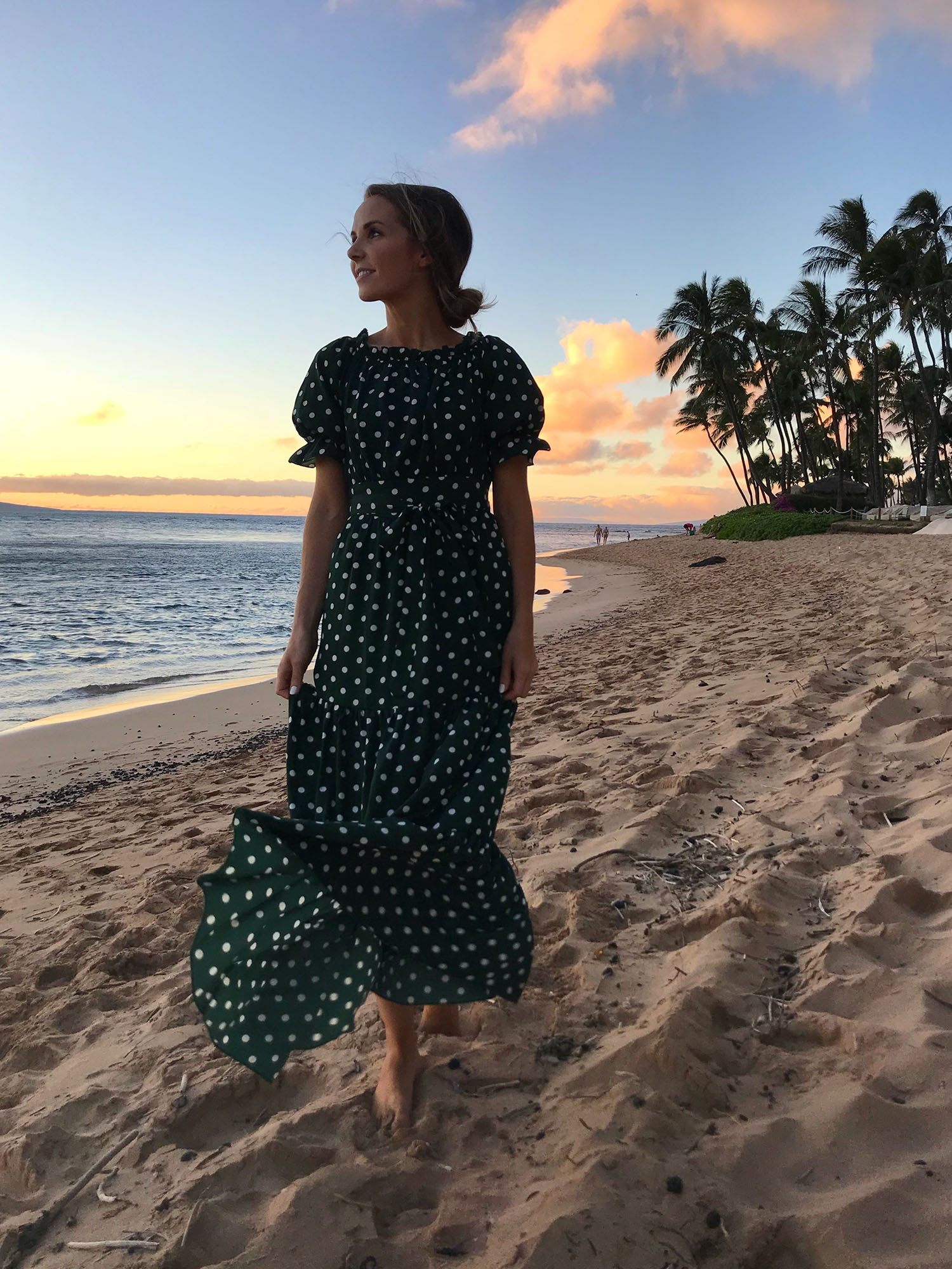 polka dot maxi dress | merricksort.com