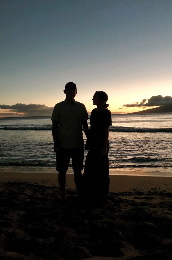 Christmas Eve on the beach in Maui