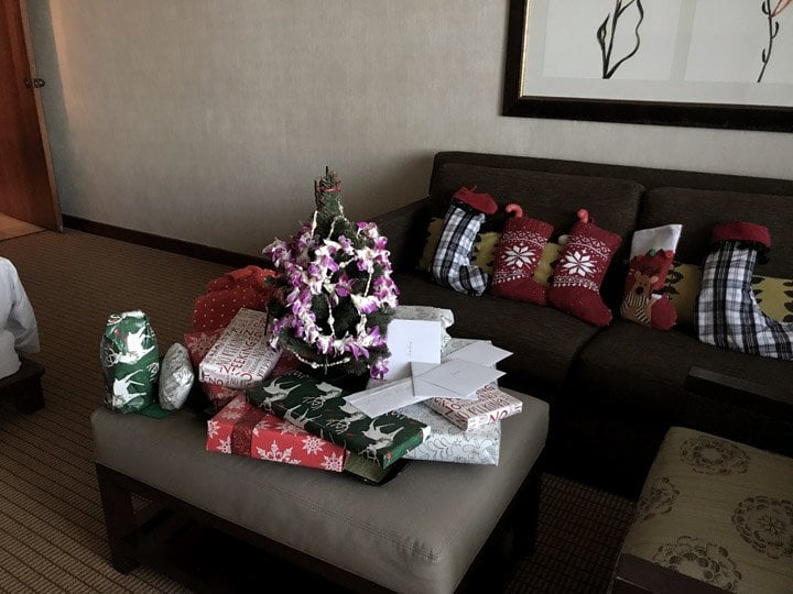 Mini Christmas Tree for a hotel room