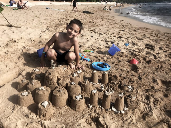 sand castles on hyatt maui property