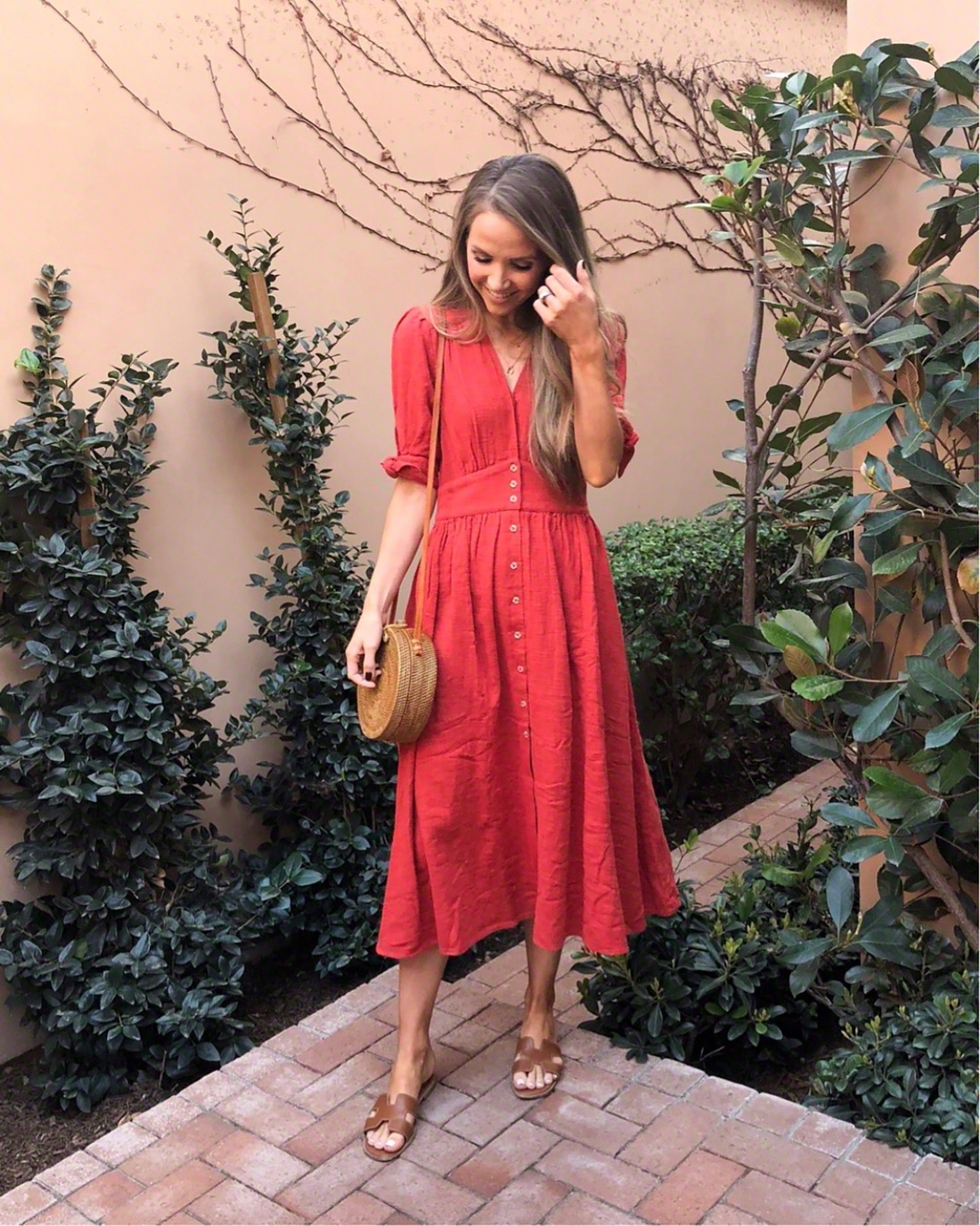 red midi dress | merricksort.com