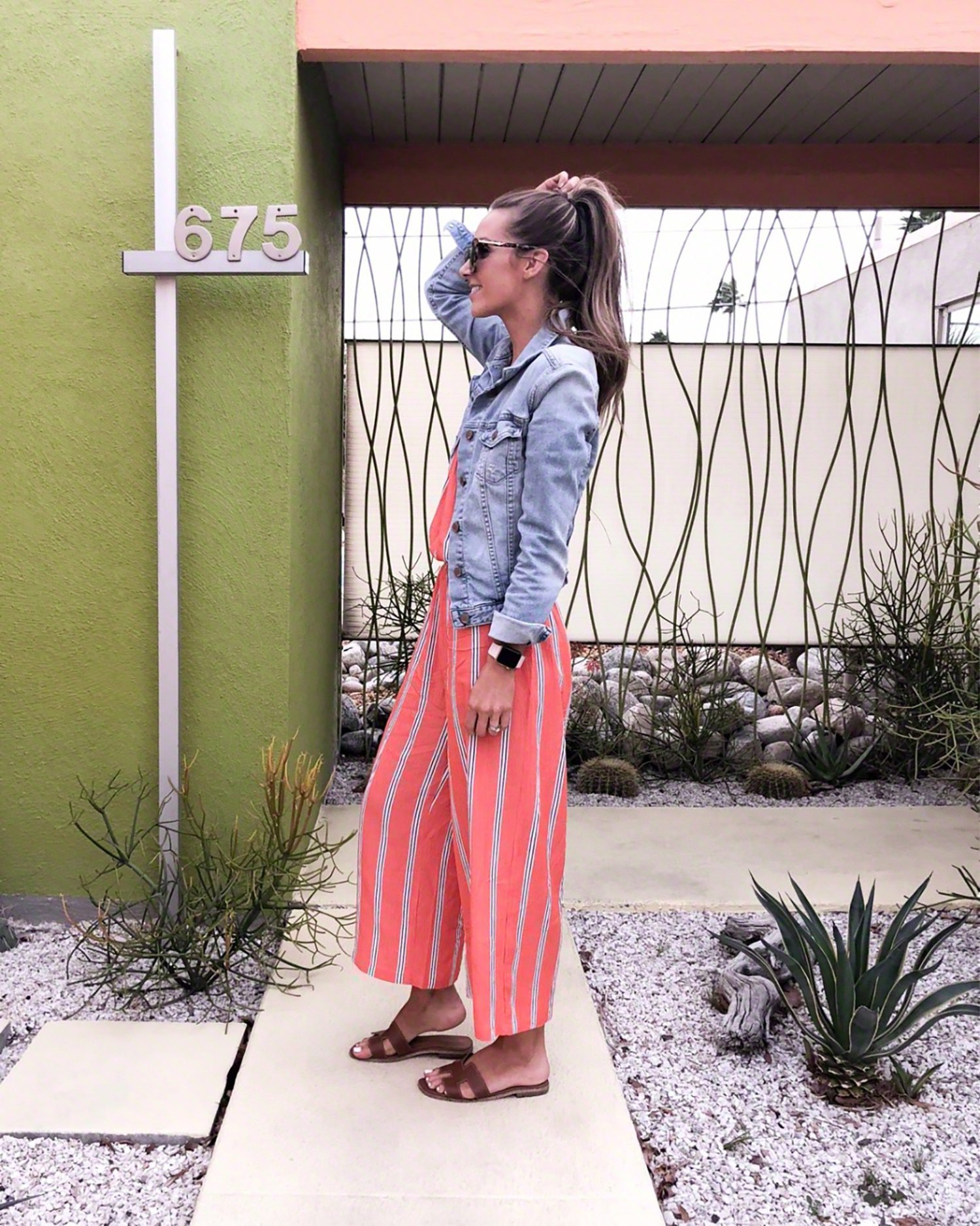 pink striped jumpsuit | merricksort.com