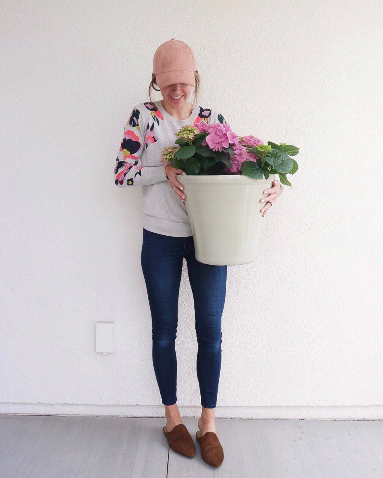 floral print sweatshirt