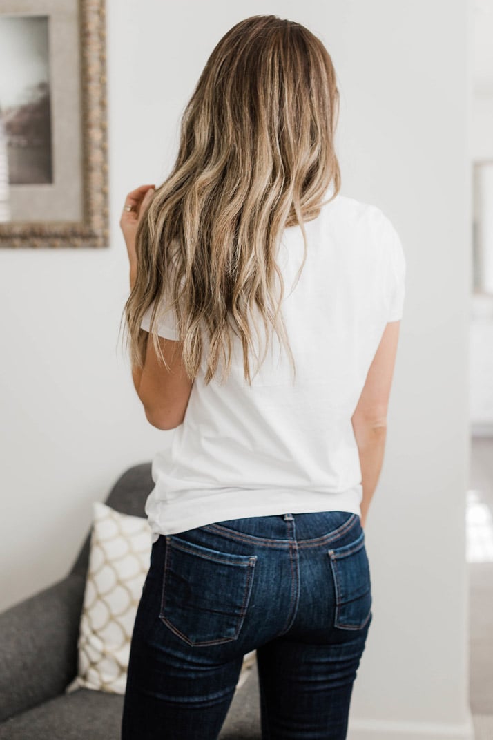 Everlane white cotton tee