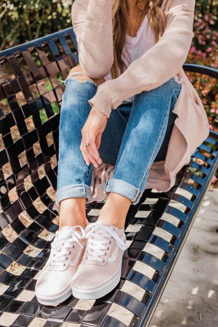obsessed with these light blush vans!