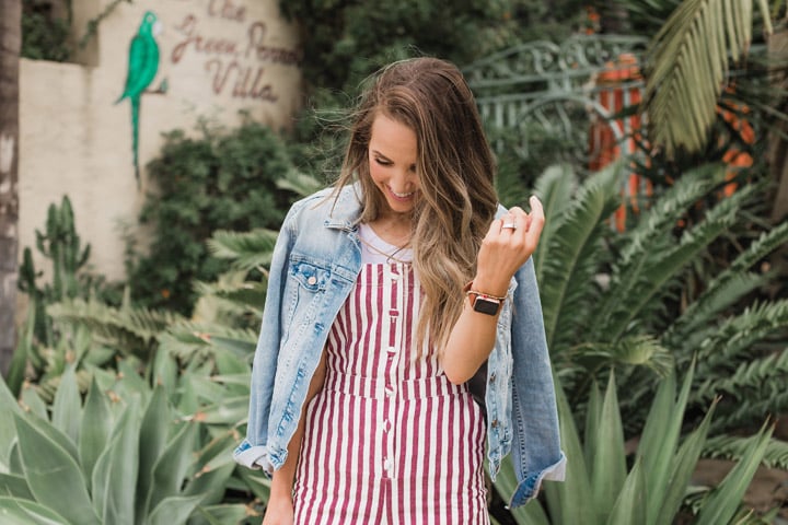 this cute button front jumpsuit is under $30!