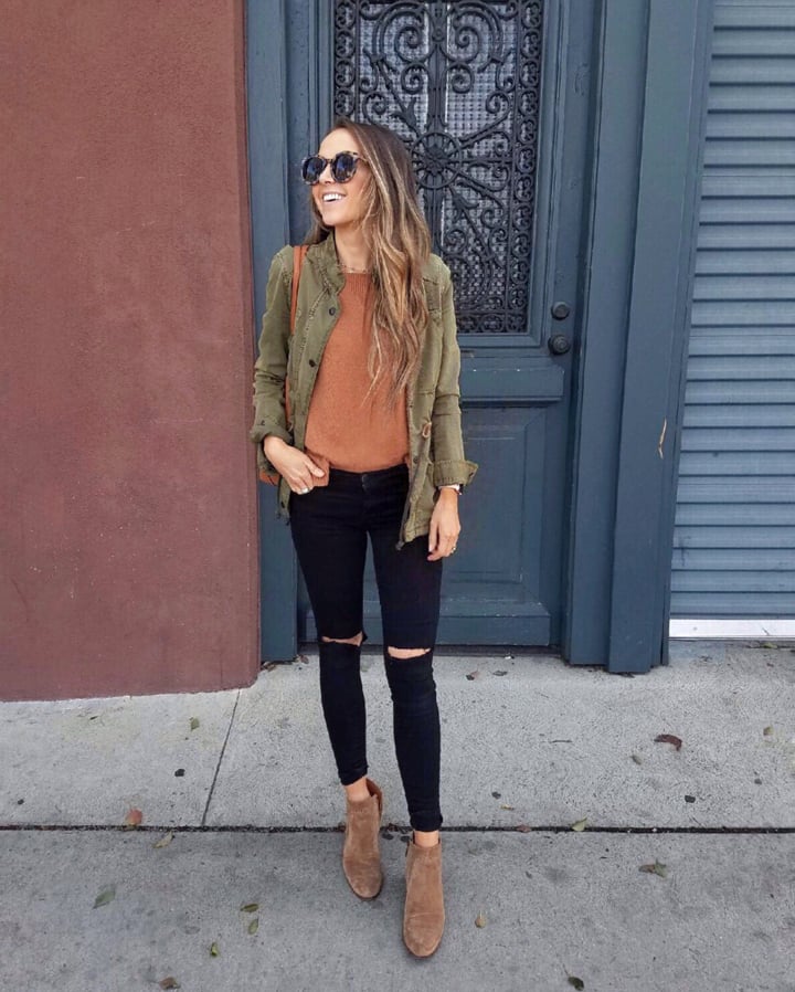 camel and olive