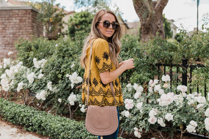 a perfect little embroidered top for spring