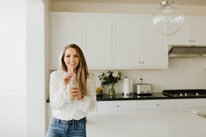 an easy healthy milkshake