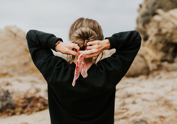 an easy summer hair hack