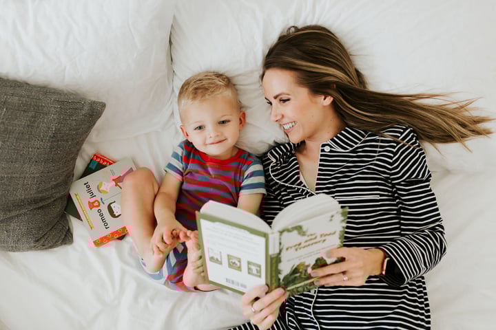 reading aloud with my kids