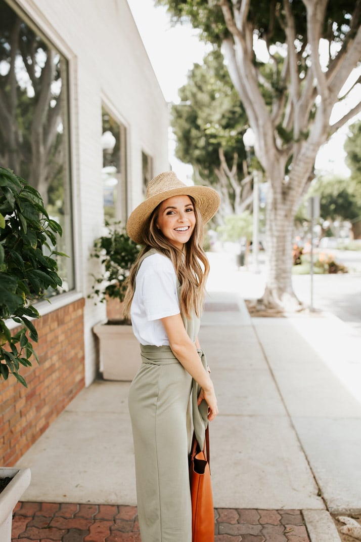 cross back overall jumpsuit