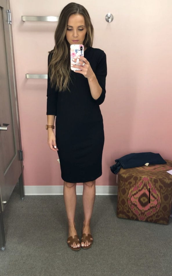 ribbed bodycon dress