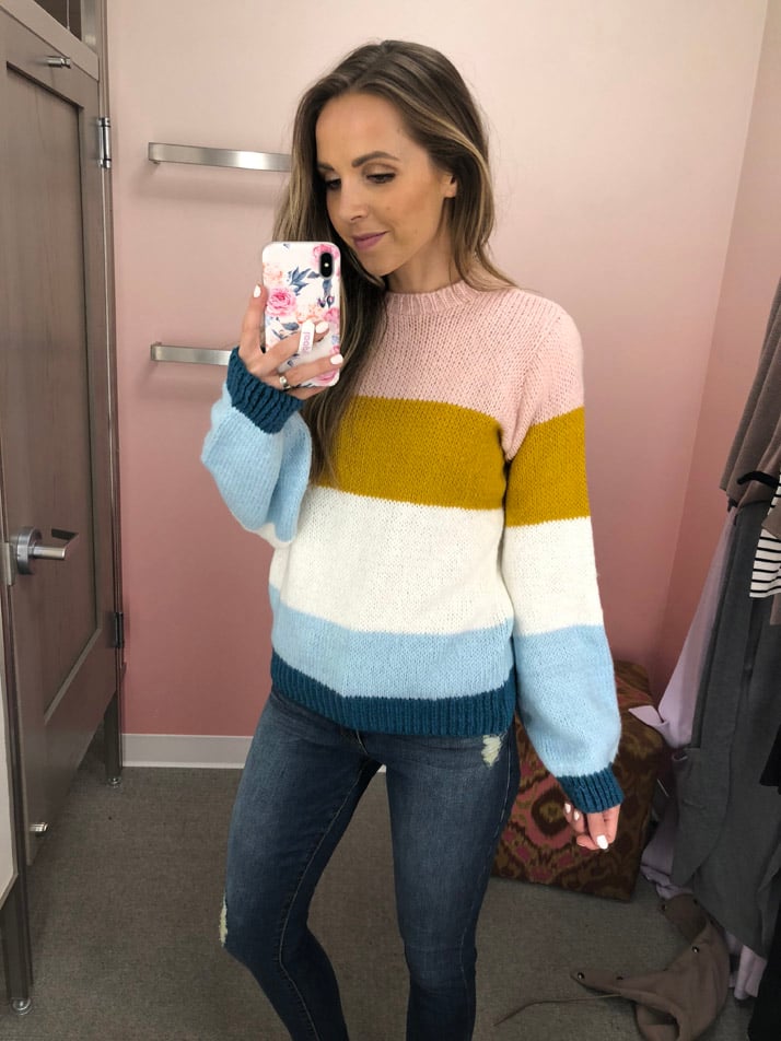 love this colorful sweater I found in the #nsale!