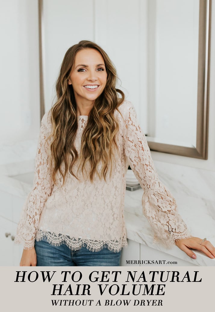 how to get natural hair volume without using a hair dryer