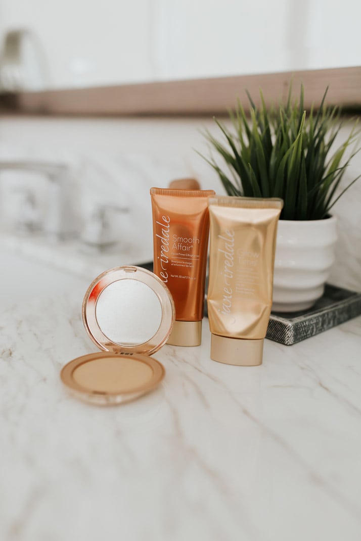 jane iredale primer, bb cream, and pressed powder