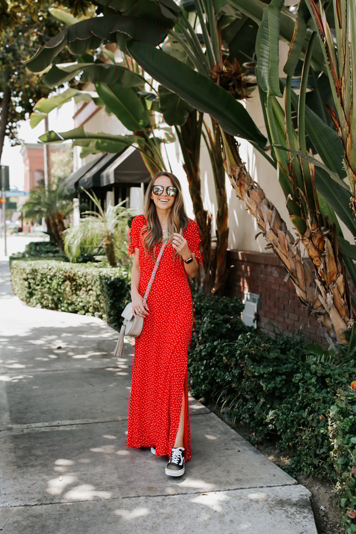 fall trends red polka dots