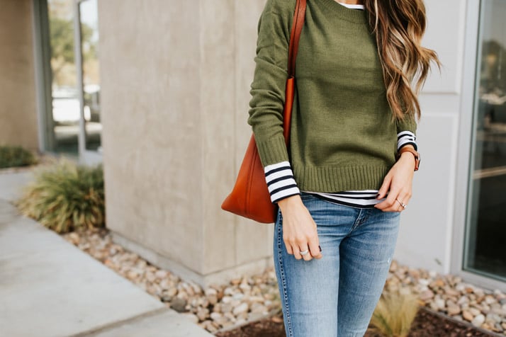 layering with stripes