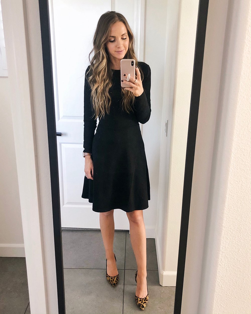 black a line dress