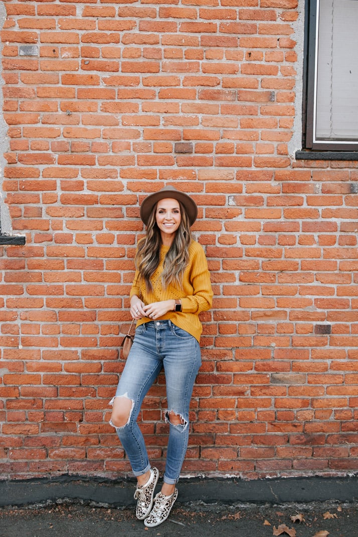 a smaller felt fedora that's perfect for fall