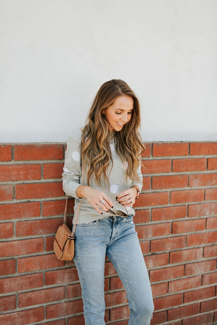 jeans and sweater