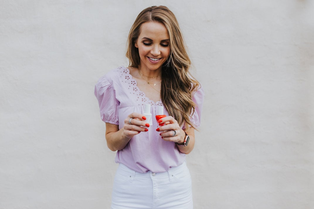 manicures at home with essie gel polish