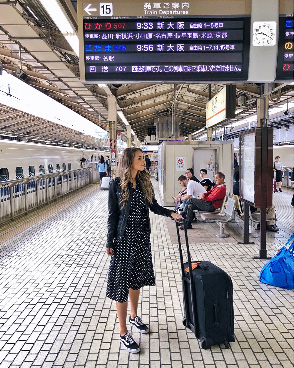 polka dot dress with sneakers