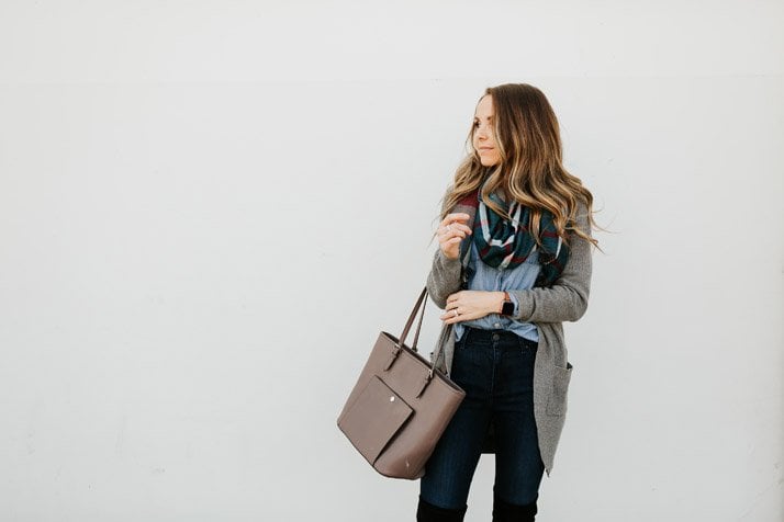 this cozy look is perfect for fall