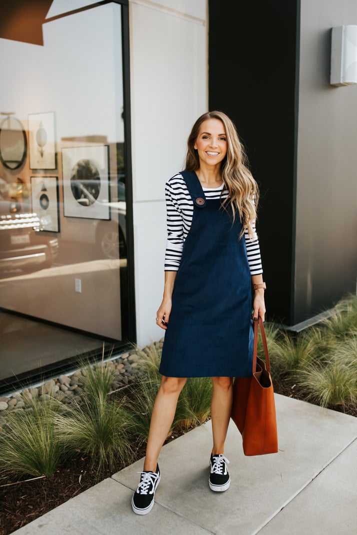 how to make this easy corduroy dress