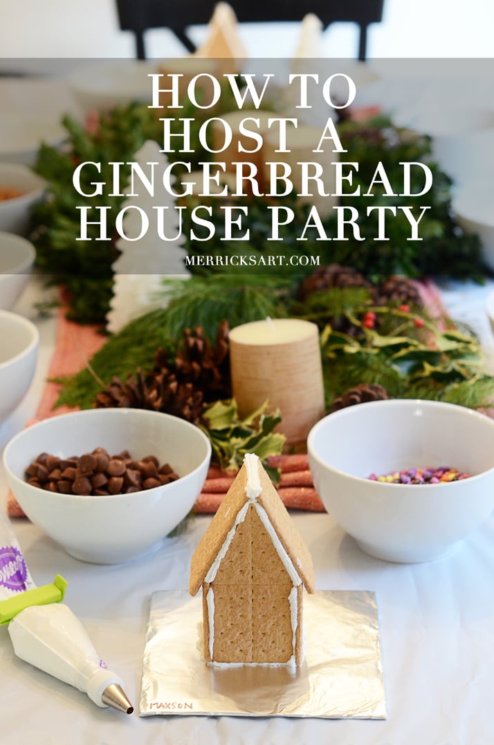 how to host a gingerbread house making party
