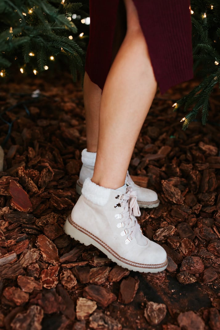 love these fur lined boots with a dress or jeans