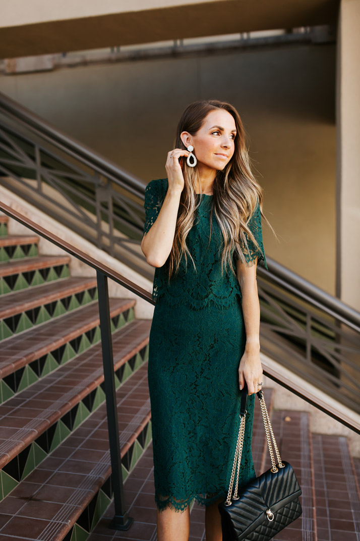 this green dress is SO gorgeous