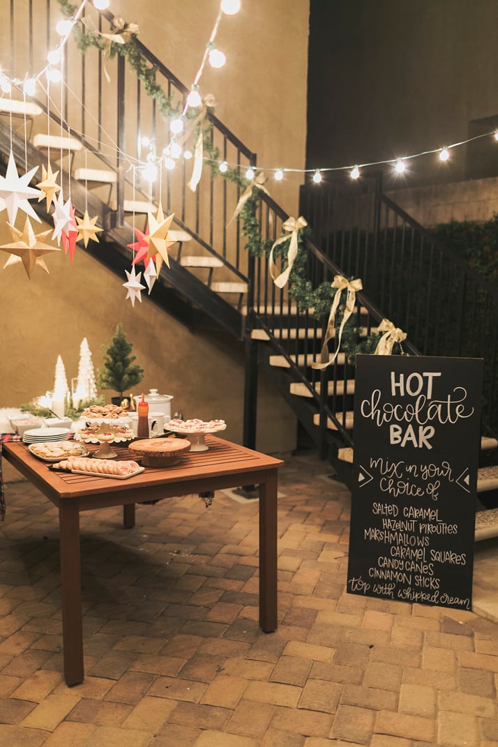 hot chocolate party and cookie swap
