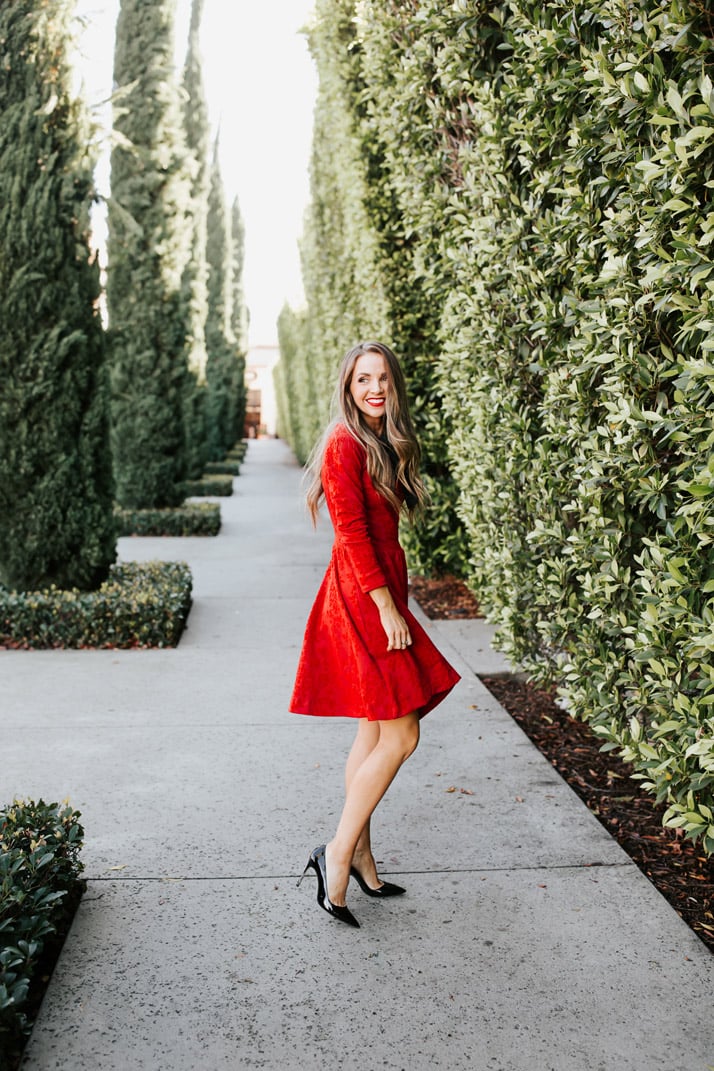 the perfect red dress for Christmas